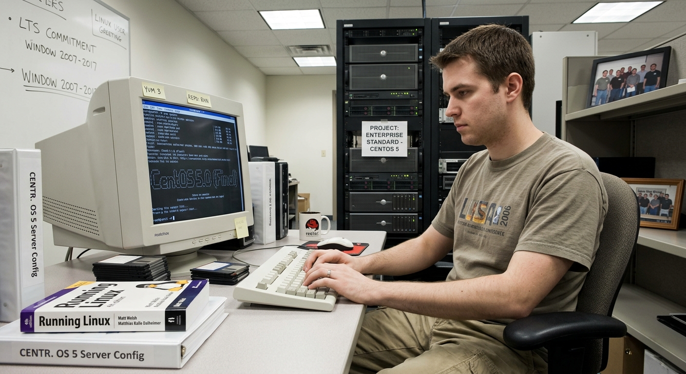 Datacenter racks of the mid 2000s