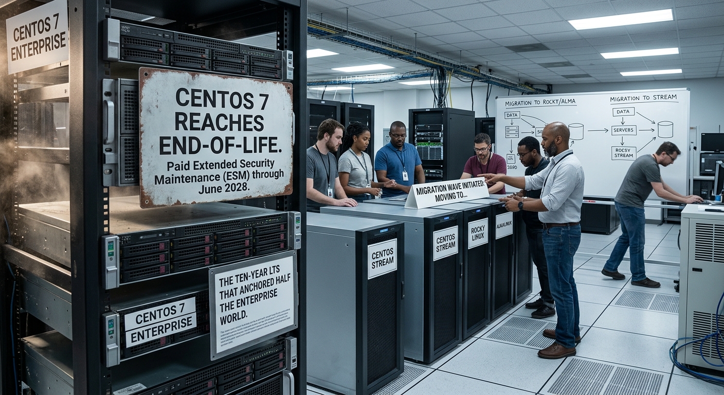 Migration-day server rack